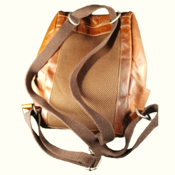 JACK GEORGES INC Voyager Collection Small Convertible Backpack Crossbody Honey - Picture 3 of 4